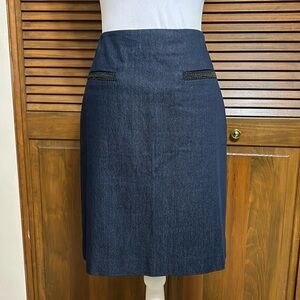 Brooks Brothers A-Line Denim Lined Skirt Size 4